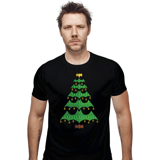 Daily_Deal_Shirts Fitted Shirts, Mens / Small / Black Holy Christmas Tree, Batman!