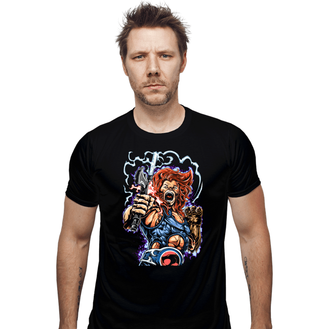 Secret_Shirts Fitted Shirts, Mens / Small / Black Lion-O