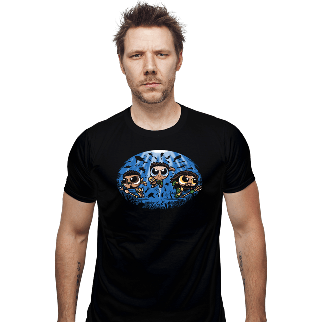 Daily_Deal_Shirts Fitted Shirts, Mens / Small / Black Ocean Puff Boys