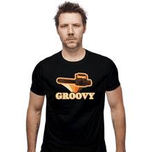 Load image into Gallery viewer, Shirts Fitted Shirts, Mens / Small / Black Groovy Tools
