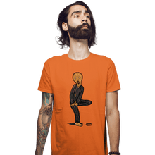 Load image into Gallery viewer, Shirts Fitted Shirts, Mens / Small / Orange The Scream Of Pain
