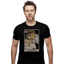 Load image into Gallery viewer, Daily_Deal_Shirts Fitted Shirts, Mens / Small / Black The Princess Vintage Tarot
