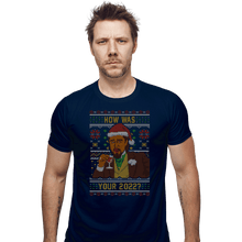 Load image into Gallery viewer, Secret_Shirts Fitted Shirts, Mens / Small / Navy How Was 2022 Meme Sweater
