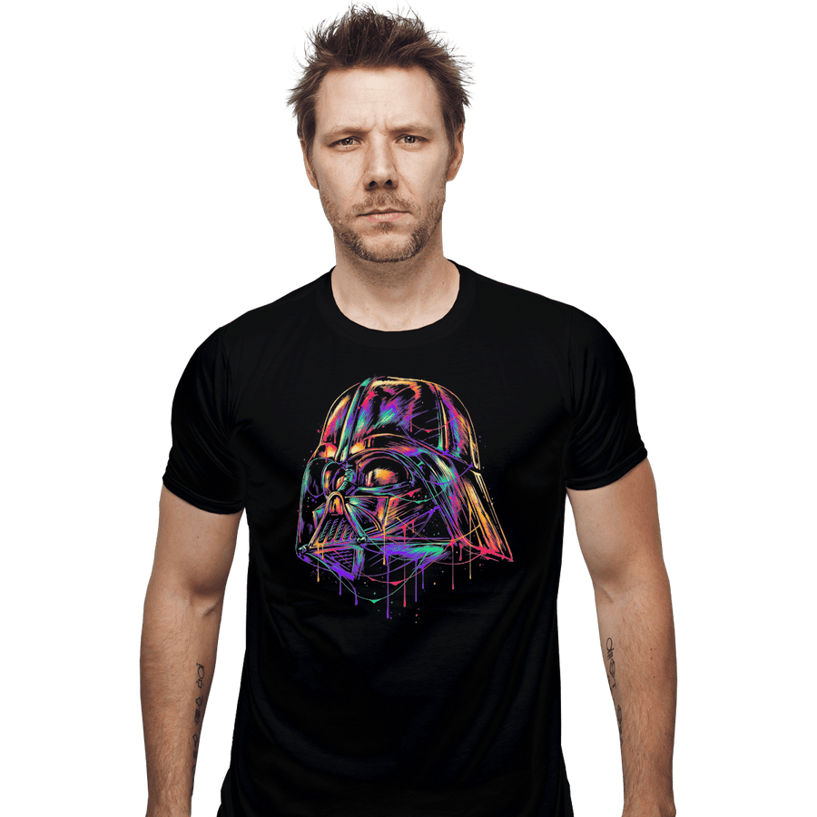 Shirts Fitted Shirts, Mens / Small / Black Colorful Villain