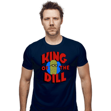 Load image into Gallery viewer, Shirts Fitted Shirts, Mens / Small / Navy King Of The Dill

