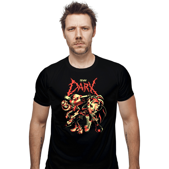 Daily_Deal_Shirts Fitted Shirts, Mens / Small / Black Team Dark