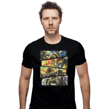 Load image into Gallery viewer, Shirts Fitted Shirts, Mens / Small / Black Turtle Power
