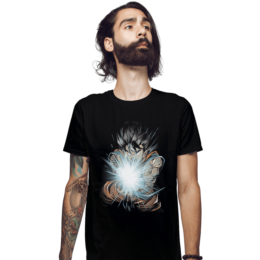 Shirts Fitted Shirts, Mens / Small / Black Great Wave of Power