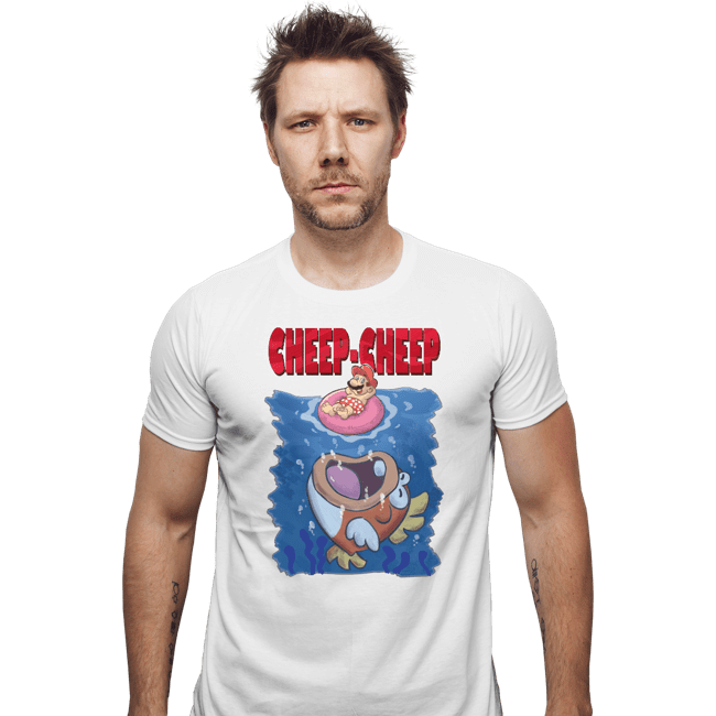 Daily_Deal_Shirts Fitted Shirts, Mens / Small / White Cheep Cheep