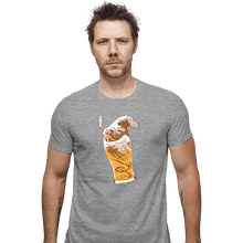 Load image into Gallery viewer, Daily_Deal_Shirts Fitted Shirts, Mens / Small / Sports Grey The Great Beer Wave
