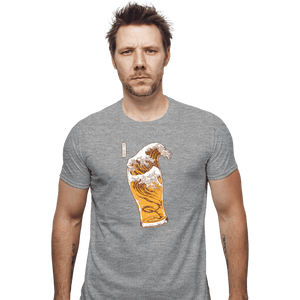Daily_Deal_Shirts Fitted Shirts, Mens / Small / Sports Grey The Great Beer Wave