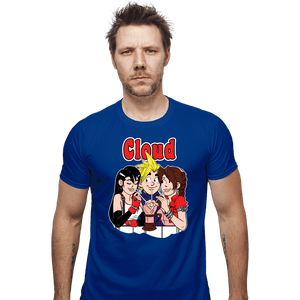 Shirts Fitted Shirts, Mens / Small / Royal Blue Cloud Comics