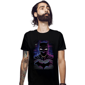 Daily_Deal_Shirts Fitted Shirts, Mens / Small / Black Glitch Batman