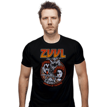 Load image into Gallery viewer, Shirts Fitted Shirts, Mens / Small / Black Zuul Metal
