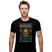 Load image into Gallery viewer, Shirts Fitted Shirts, Mens / Small / Black The Skele-Power Of Christmas

