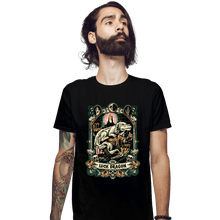 Load image into Gallery viewer, Daily_Deal_Shirts Fitted Shirts, Mens / Small / Black The Luck Dragon Crest
