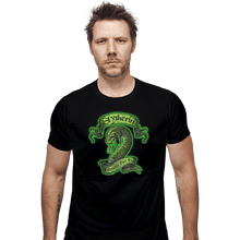 Load image into Gallery viewer, Shirts Fitted Shirts, Mens / Small / Black Slytherin
