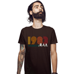 Secret_Shirts Fitted Shirts, Mens / Small / Dark Chocolate Hawkins 1983
