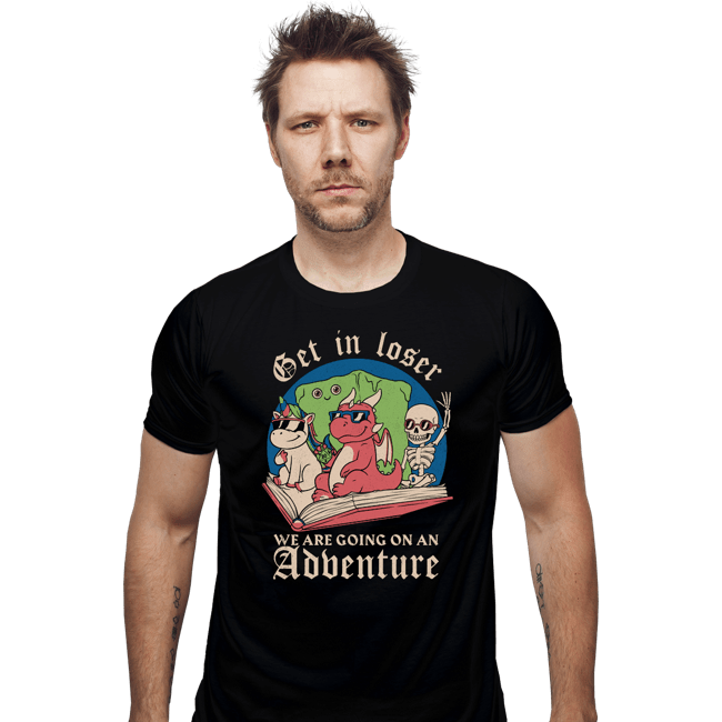 Daily_Deal_Shirts Fitted Shirts, Mens / Small / Black Going On An Adventure