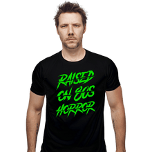 Load image into Gallery viewer, Shirts Fitted Shirts, Mens / Small / Black Green Horror
