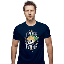 Load image into Gallery viewer, Shirts Fitted Shirts, Mens / Small / Navy Time Hero Forever
