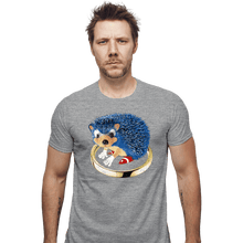 Load image into Gallery viewer, Secret_Shirts Fitted Shirts, Mens / Small / Sports Grey The Fastest Hedgehog
