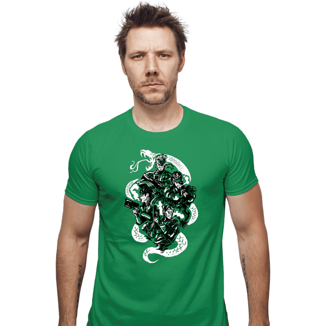 Daily_Deal_Shirts Fitted Shirts, Mens / Small / Irish Green Snake Legacy