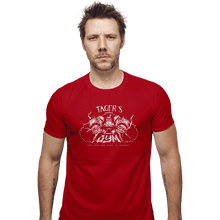 Load image into Gallery viewer, Shirts Fitted Shirts, Mens / Small / Red Tager&#39;s Gym
