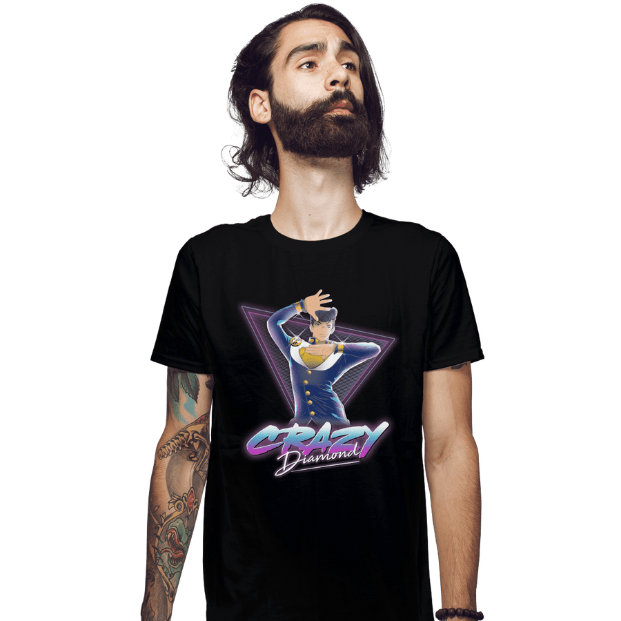 Shirts Fitted Shirts, Mens / Small / Black Crazy Diamond - Josuke