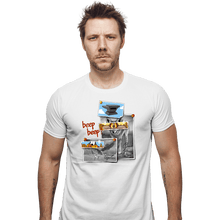 Load image into Gallery viewer, Daily_Deal_Shirts Fitted Shirts, Mens / Small / White Beep Beep

