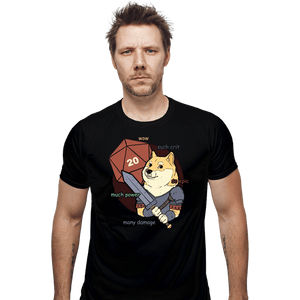 Daily_Deal_Shirts Fitted Shirts, Mens / Small / Black Doge Meme