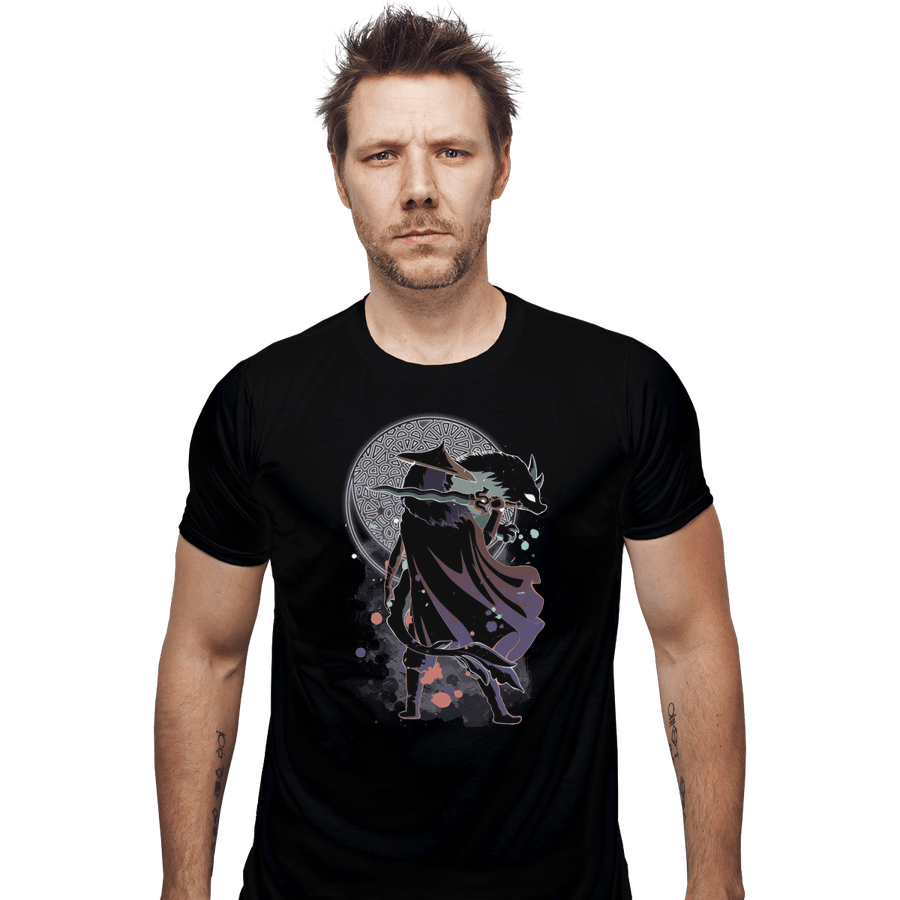 Shirts Fitted Shirts, Mens / Small / Black The Blue Dragon Warrior