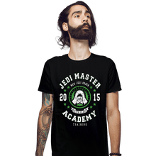 Load image into Gallery viewer, Shirts Fitted Shirts, Mens / Small / Black Jedi Master Academy
