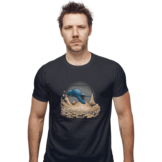 Daily_Deal_Shirts Fitted Shirts, Mens / Small / Dark Heather Cookies