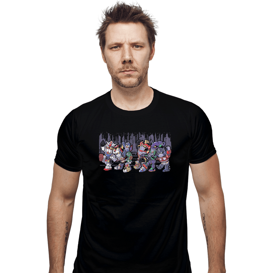 Shirts Fitted Shirts, Mens / Small / Black Where The Wild Mechs Are