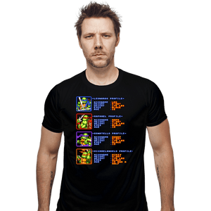 Secret_Shirts Fitted Shirts, Mens / Small / Black TMNT Profiles