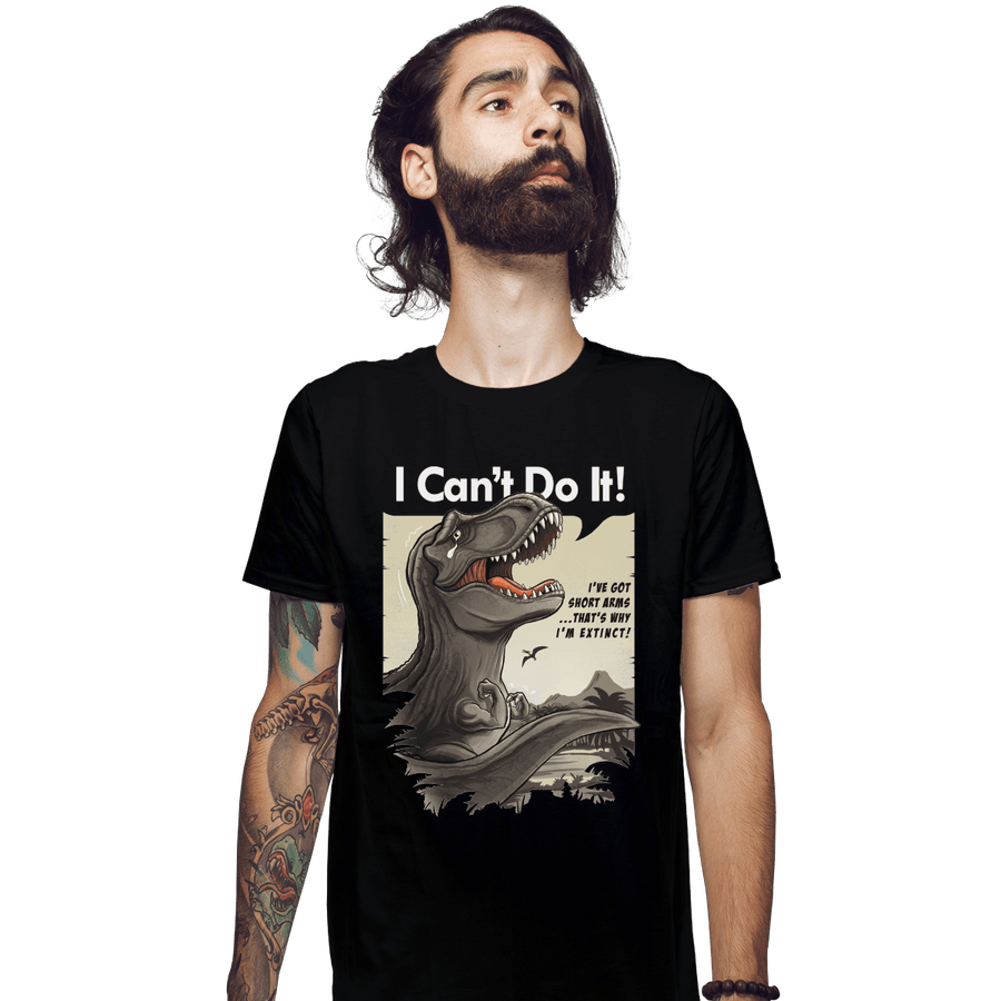 Shirts Fitted Shirts, Mens / Small / Black I Can't Do It