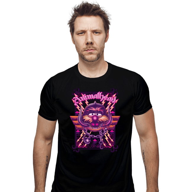 Daily_Deal_Shirts Fitted Shirts, Mens / Small / Black Animalhead