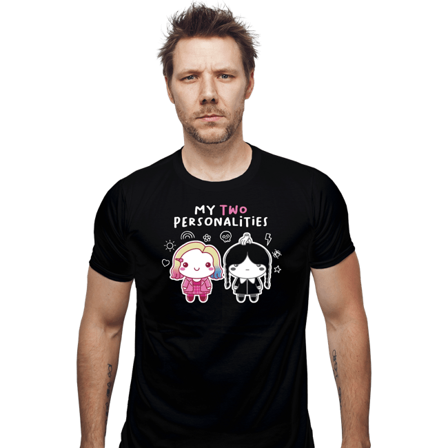 Daily_Deal_Shirts Fitted Shirts, Mens / Small / Black My Two Personalities