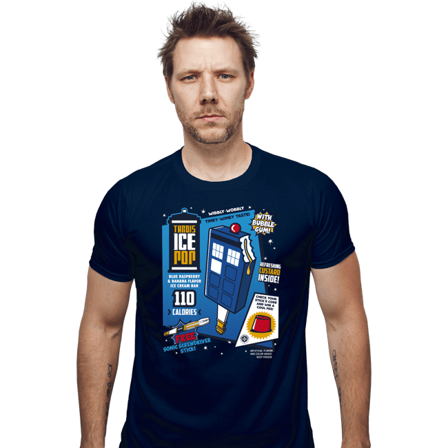 Shirts Fitted Shirts, Mens / Small / Navy Tardis Ice Pop