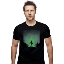 Load image into Gallery viewer, Shirts Fitted Shirts, Mens / Small / Black Link, Hylian Warrior
