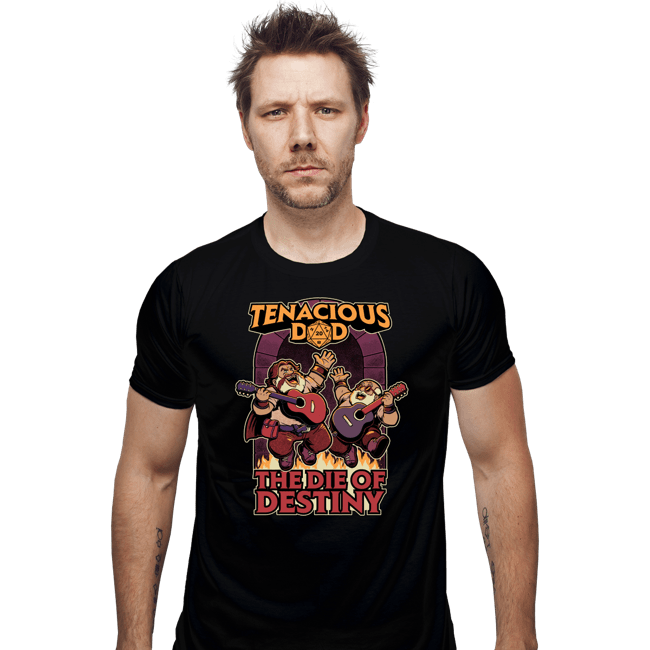 Daily_Deal_Shirts Fitted Shirts, Mens / Small / Black The Die Of Destiny