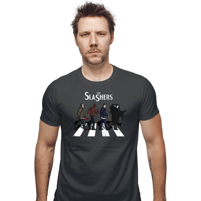 Daily_Deal_Shirts Fitted Shirts, Mens / Small / Charcoal The Slashers