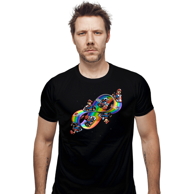 Daily_Deal_Shirts Fitted Shirts, Mens / Small / Black Mobius Kart