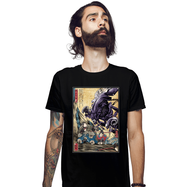 Daily_Deal_Shirts Fitted Shirts, Mens / Small / Black Aliens In Japan