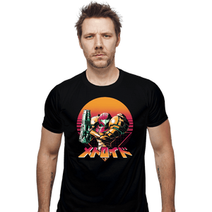 Secret_Shirts Fitted Shirts, Mens / Small / Black Retro Space Hunter