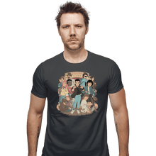 Load image into Gallery viewer, Shirts Fitted Shirts, Mens / Small / Charcoal Stranger Anime
