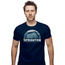 Load image into Gallery viewer, Shirts Fitted Shirts, Mens / Small / Navy Vintage Scranton
