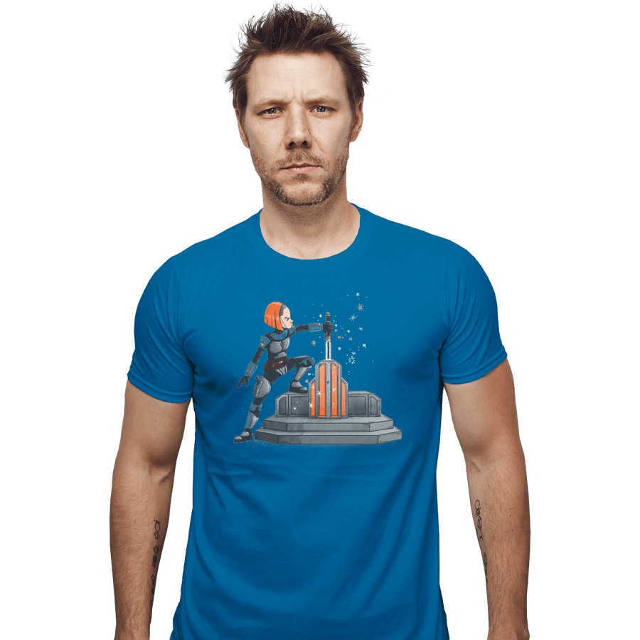 Shirts Fitted Shirts, Mens / Small / Sapphire Darksaber In The Stone