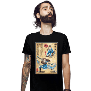 Daily_Deal_Shirts Fitted Shirts, Mens / Small / Black Water Tribe Master Woodblock